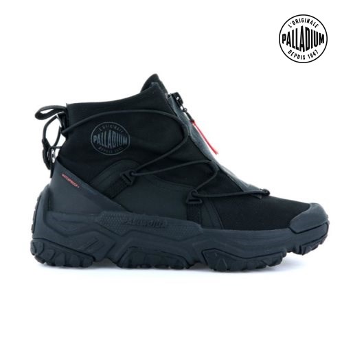 Palladium Off-grid Hi Zip Waterproof + Men's Sneakers Black | UK G764-AEI